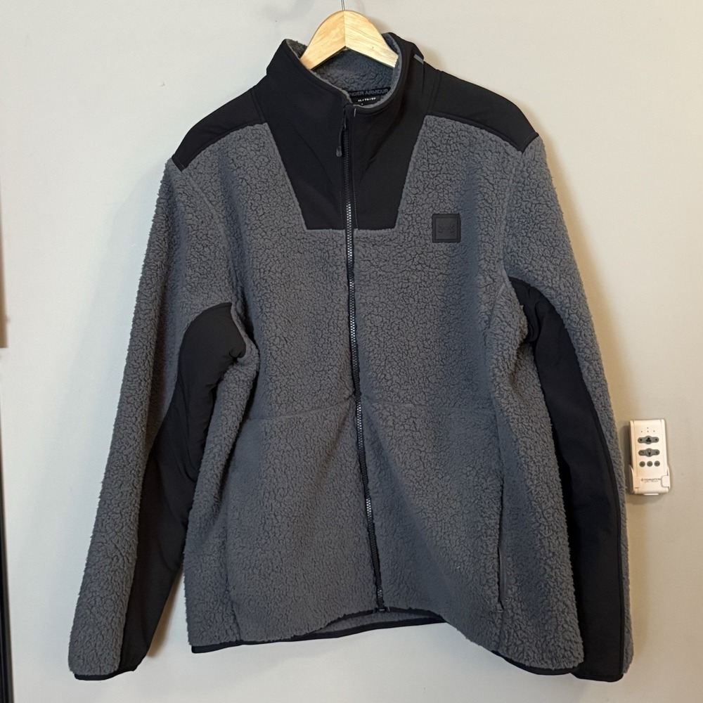 Under Armour Jacket Legacy Sherpa Zip Up Heavyweight Fleece Men's XL New